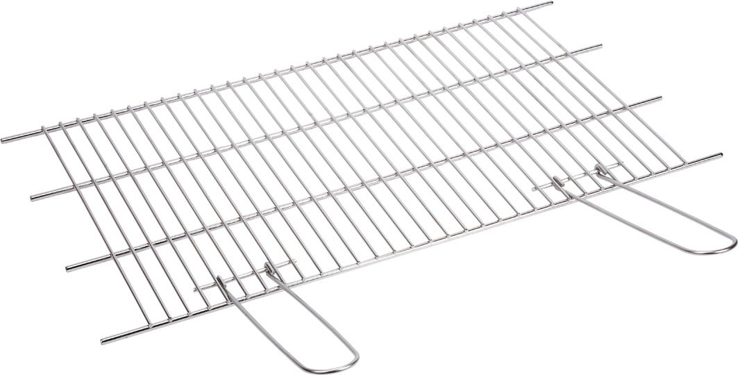 Imex The Fox 71656 Stainless Steel BBQ Grill - 80cm x 40cm Outdoor Cooking Grill for Backyard, Camping & Picnics