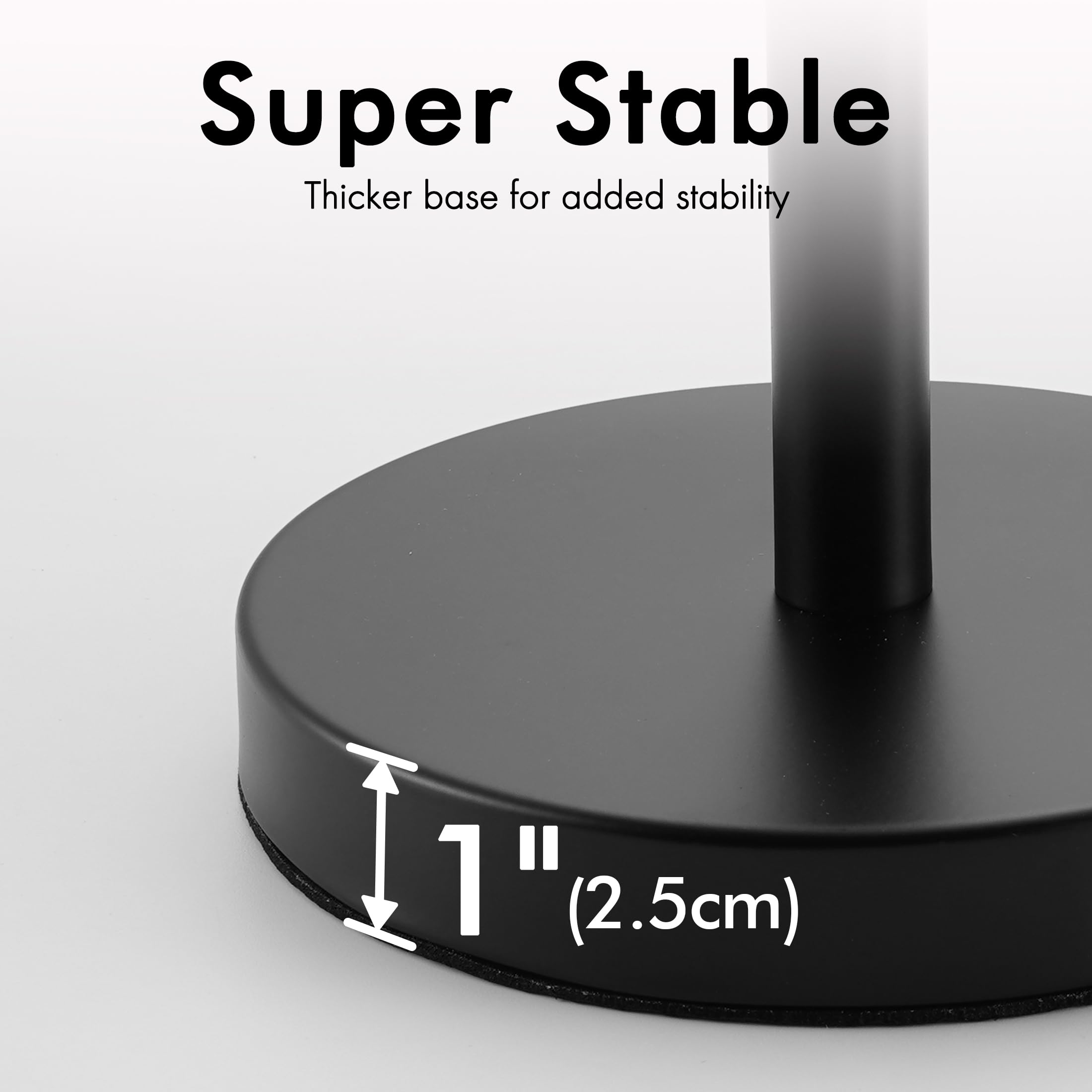 KES Freestanding Toilet Paper Holder Stand - Black 3-Roll Bathroom Floor Storage with SUS304 Stainless Steel (BPS201S39-BK) | Space-Saving Solution for Small Bathrooms & Powder Rooms