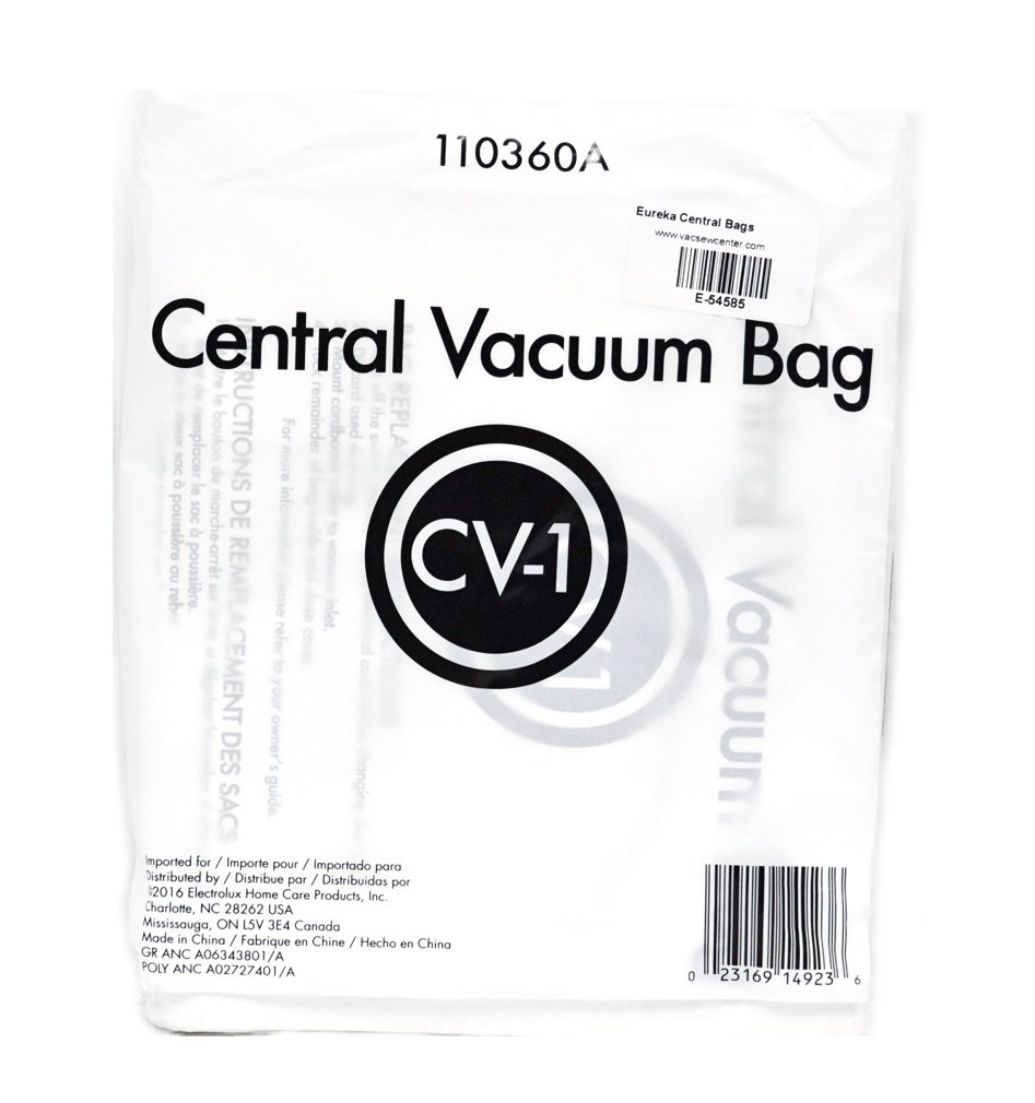 Eureka Built-In Central Vacuum Cleaner Bags - 10 Pack | HEPA Filtration | Compatible with Eureka Central Vacuum Systems | Perfect for Home Cleaning & Pet Hair Removal