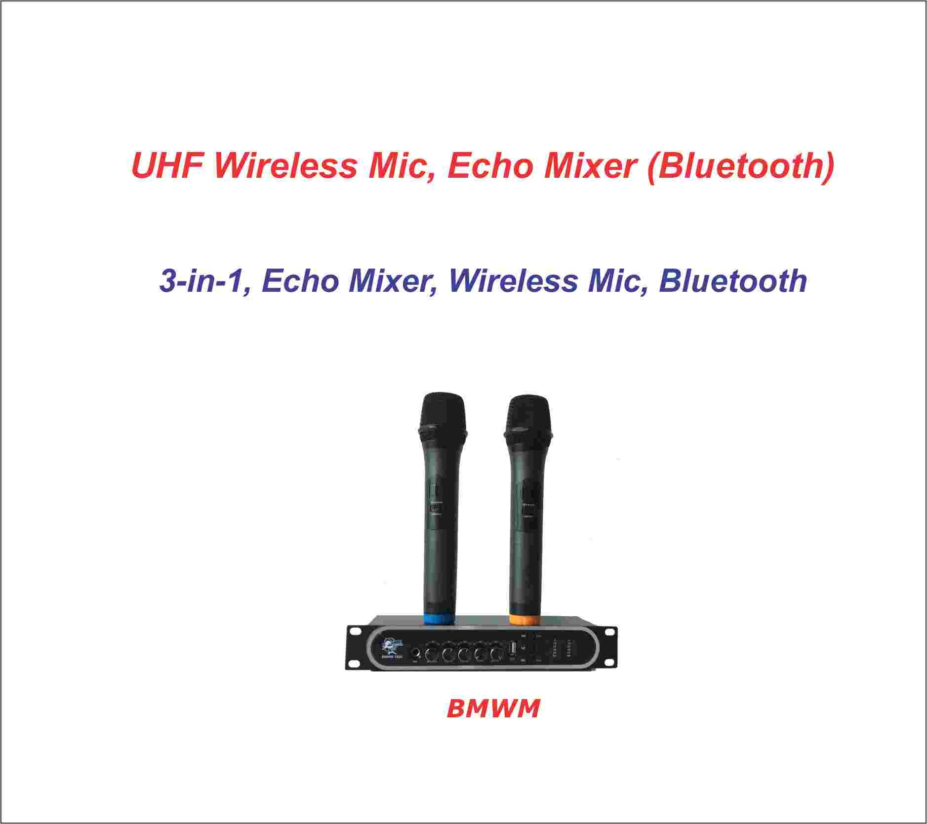 Bluetooth Wireless Microphone Echo Mixer - Perfect for Karaoke, Live Performances & Home Recording