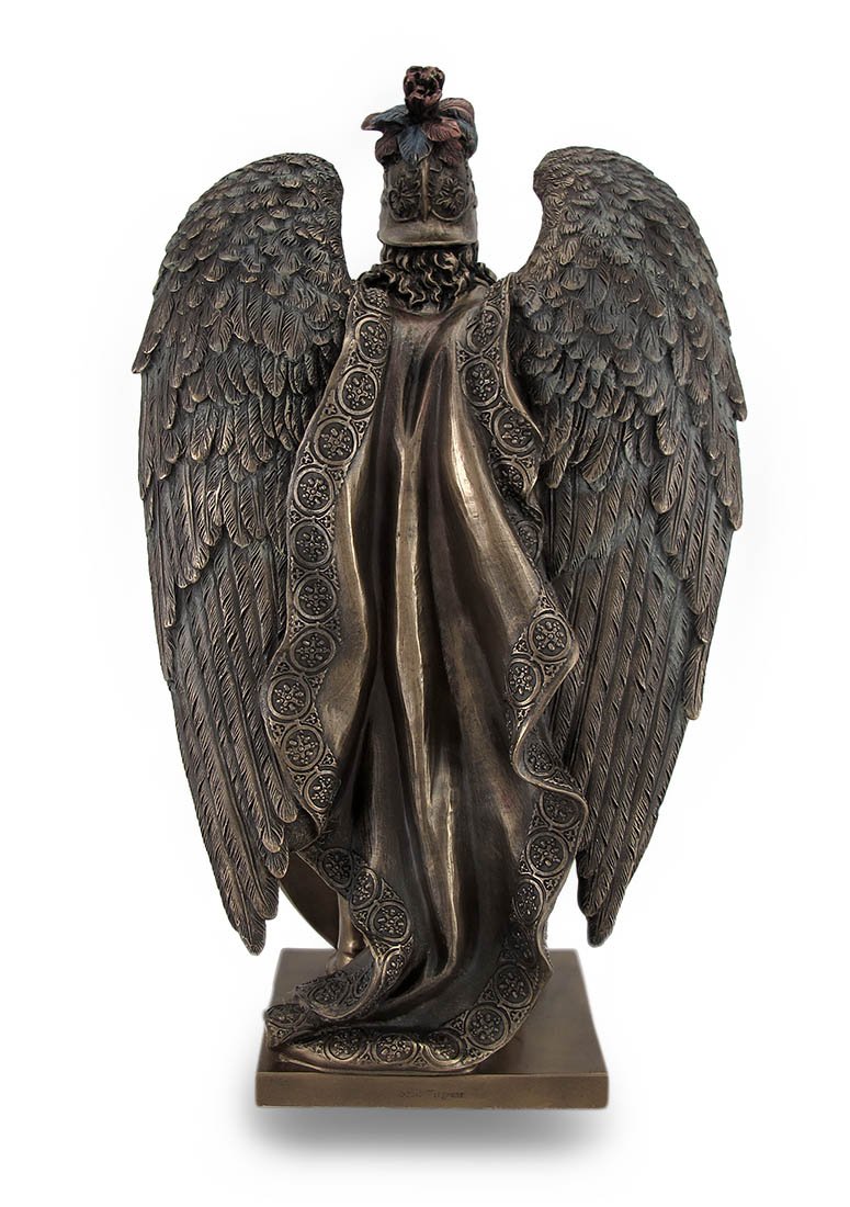 Zeckos Faith Warrior Angel Statue with Bible Verse - Home & Office Decor