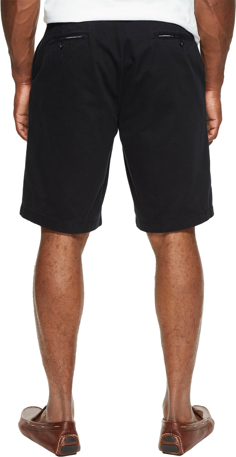 Nautica Men's Big & Tall Cotton Twill Flat Front Chino Shorts - Comfortable Casual Summer Shorts for Outdoor Activities & Travel