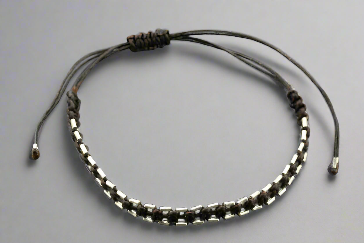 Charm Bead Bracelet for Women - Pure Sterling Silver Adjustable Bangle - Perfect for Gifts, Layering & Everyday Wear