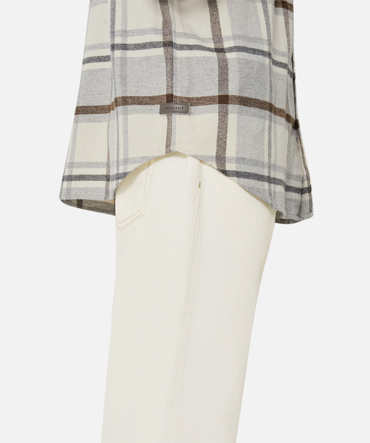 Elmhurst LS Shirt for Men - Off White & Grey Casual Long Sleeve Button-Up Shirt | Perfect for Office, Date Night & Fall Layering
