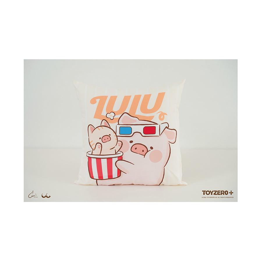 TOYZEROPLUS LuLu the Piggy Square Cushion - Soft Plush Stuffed Animal Pillow for Kids, Girls & Boys - Perfect for Bedroom Decor, Nursery, Playroom & Cuddling