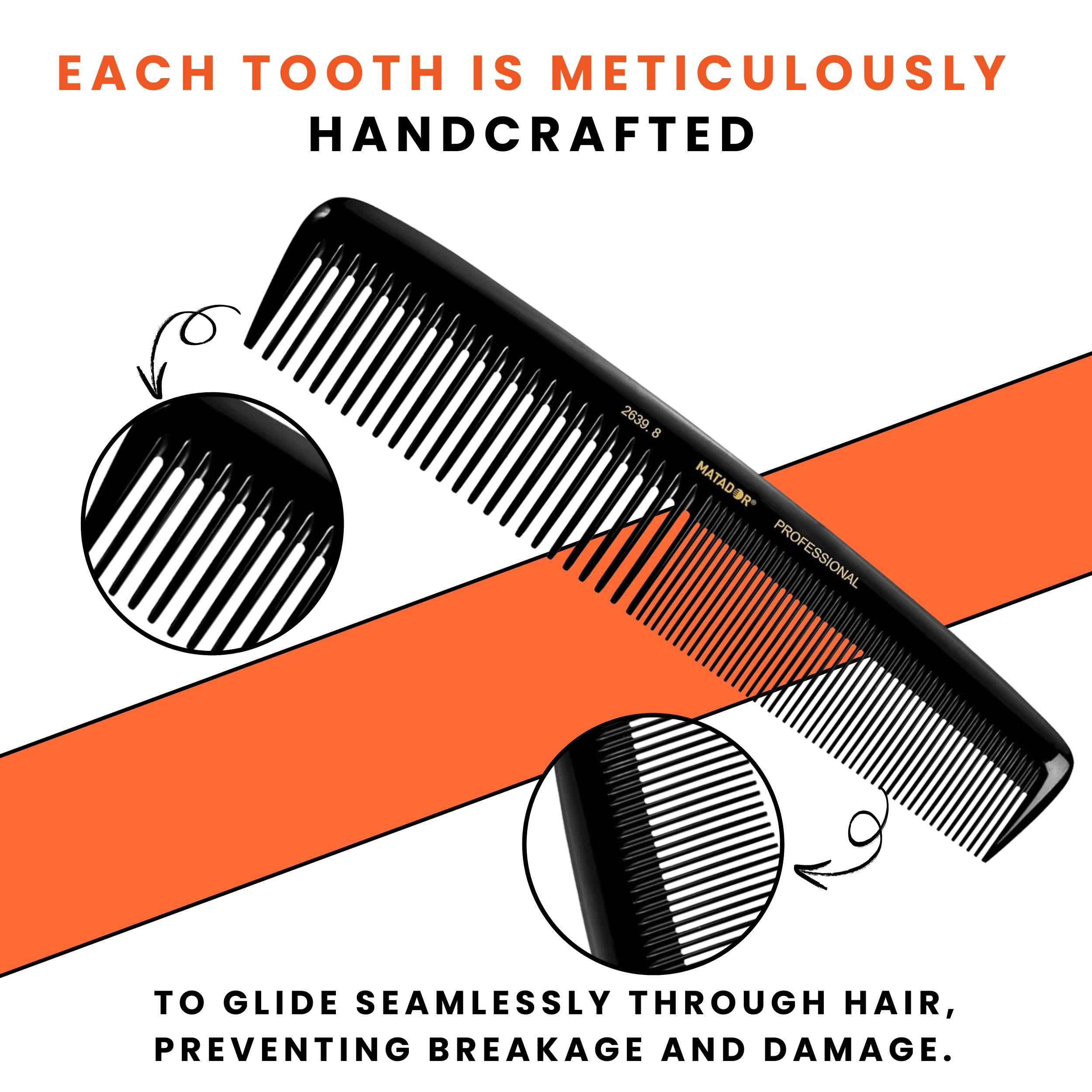 Matador Compact Travel Comb - Lightweight & Durable Hair Comb for Men & Women - Perfect for Travel, Gym, Hiking & Everyday Use
