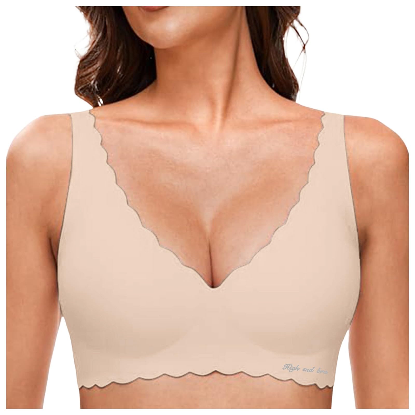 Women's Full Coverage V-Neck Cotton Bras with Front Close Button - Ultra Light Comfort for Everyday Wear & Active Lifestyles | 2024 Collection