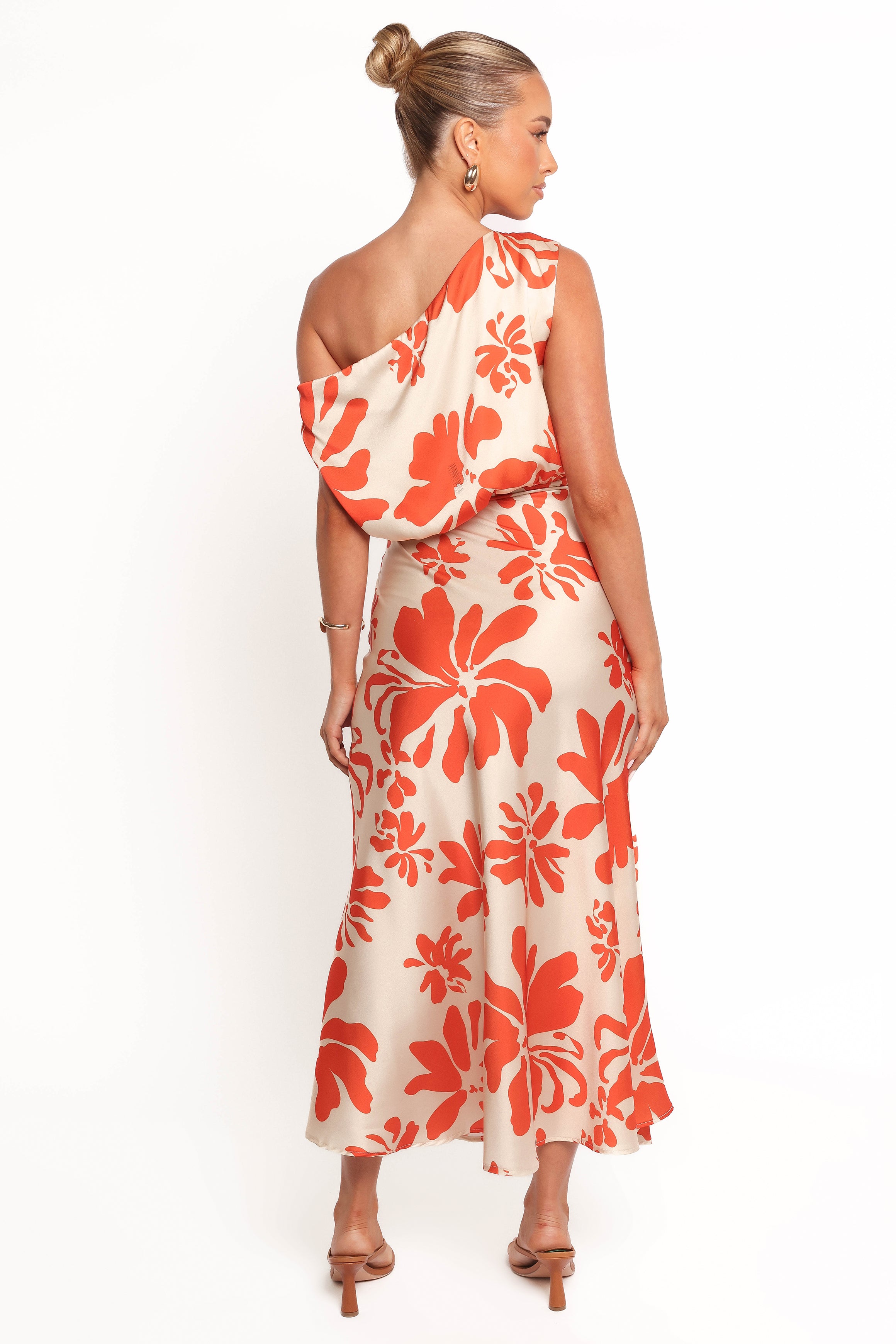 Ana Midi Dress - Red Floral Print Summer Dress for Women | Perfect for Beach Vacations, Date Nights & Casual Outings