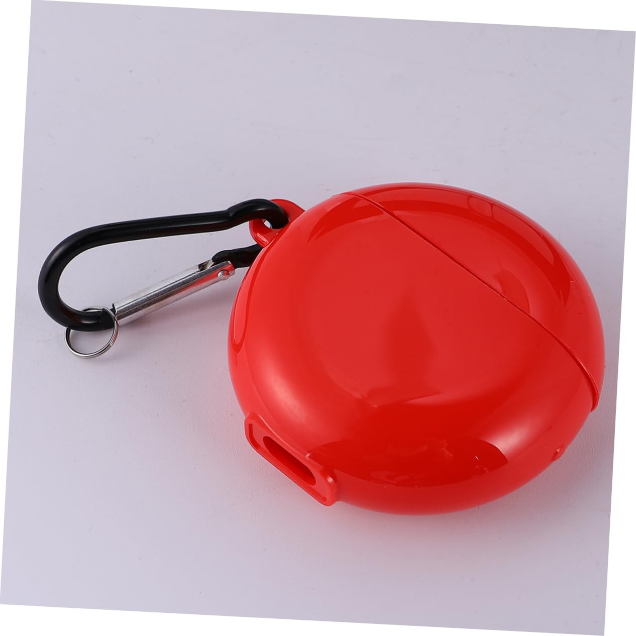 Homoyoyo Earbuds Case - TPU Protective Cover for Wireless Earbuds, Durable & Lightweight with Carrying Hook (Red) - Perfect for Travel, Gym, and Outdoor Activities