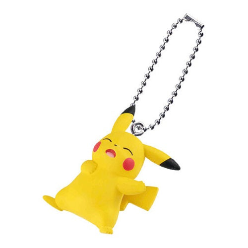 Bandai Pokemon Pikachu Expressions Swing Mascot - 1 Inch Mini Keychain Figure - Cute Collectible for Backpacks, Gifts & Anime Fans