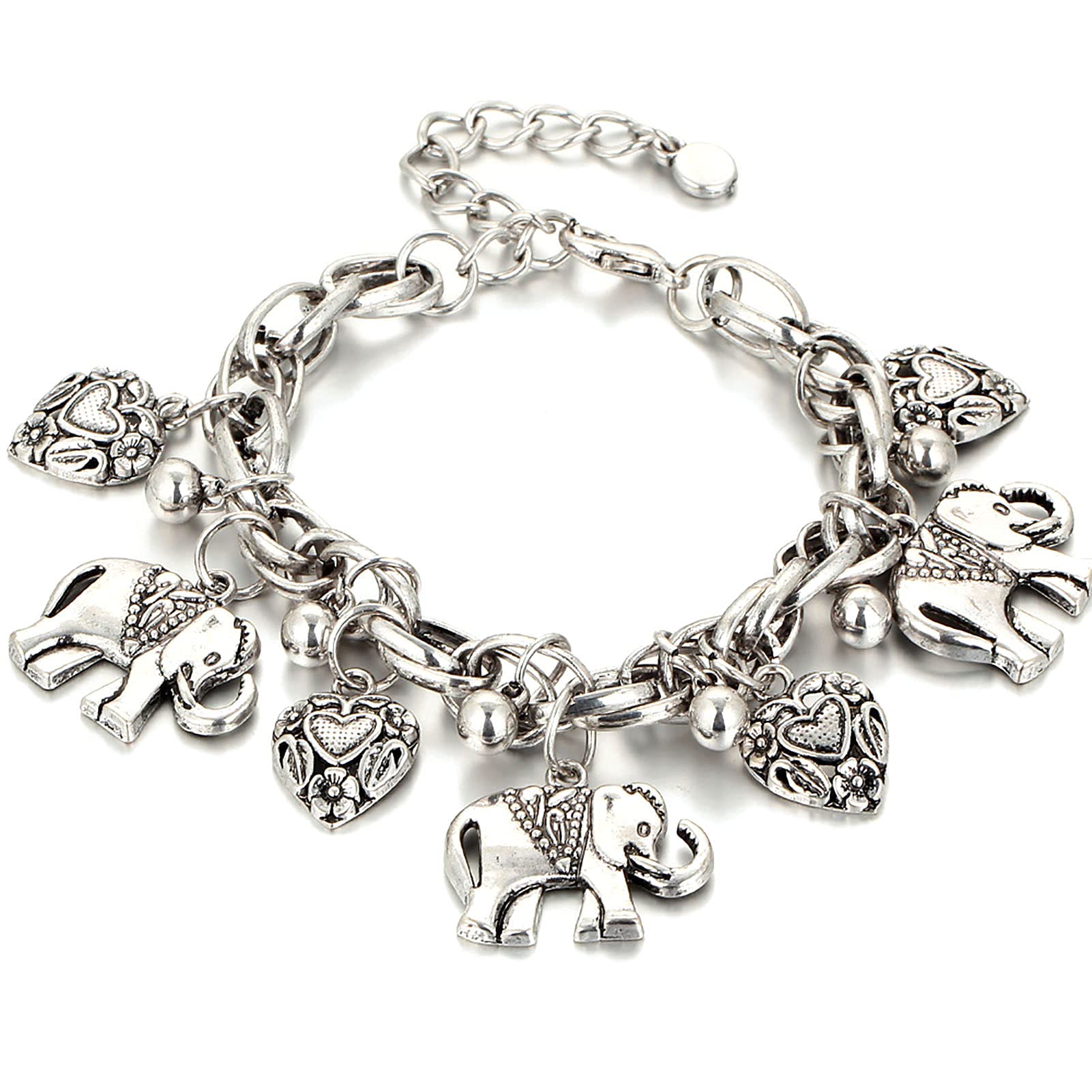 Adjustable Women's Elephant Pendant Anklet - Elegant Foot Chain Jewelry for Beach, Summer & Boho Style Outfits | Perfect Gift for Her