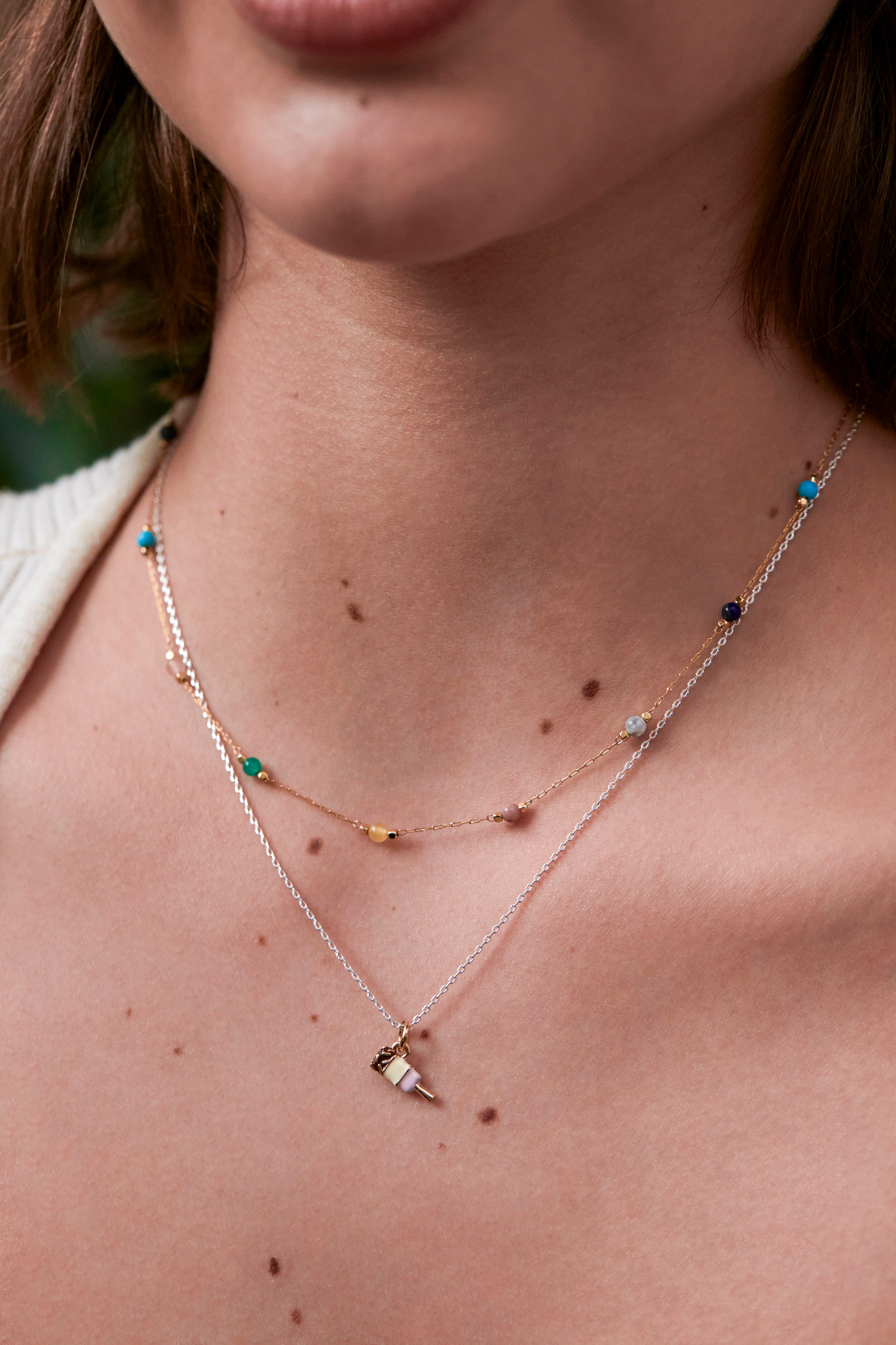 Healing Mixed Gemstone Bead Necklace for Women - Natural Stone Jewelry for Chakra Balancing, Stress Relief & Positive Energy - Perfect for Meditation, Yoga & Spiritual Healing