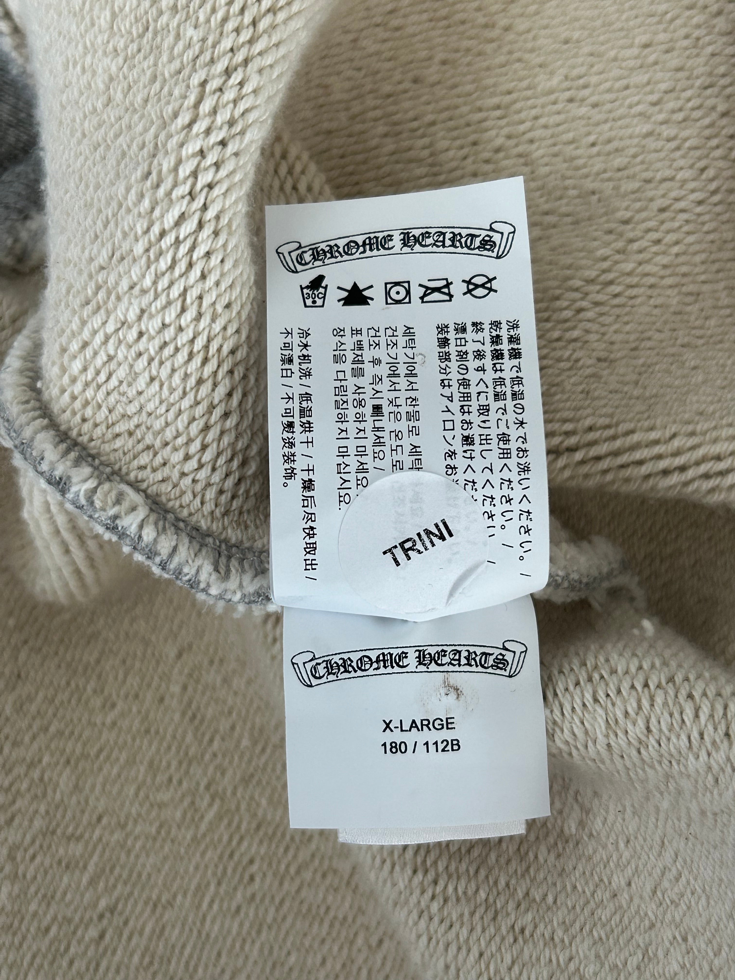 Chrome Hearts Grey & Black Triple Cross CH Logo Embroidered Hoodie for Men & Women - Stylish Streetwear for Casual Outfits & Urban Fashion