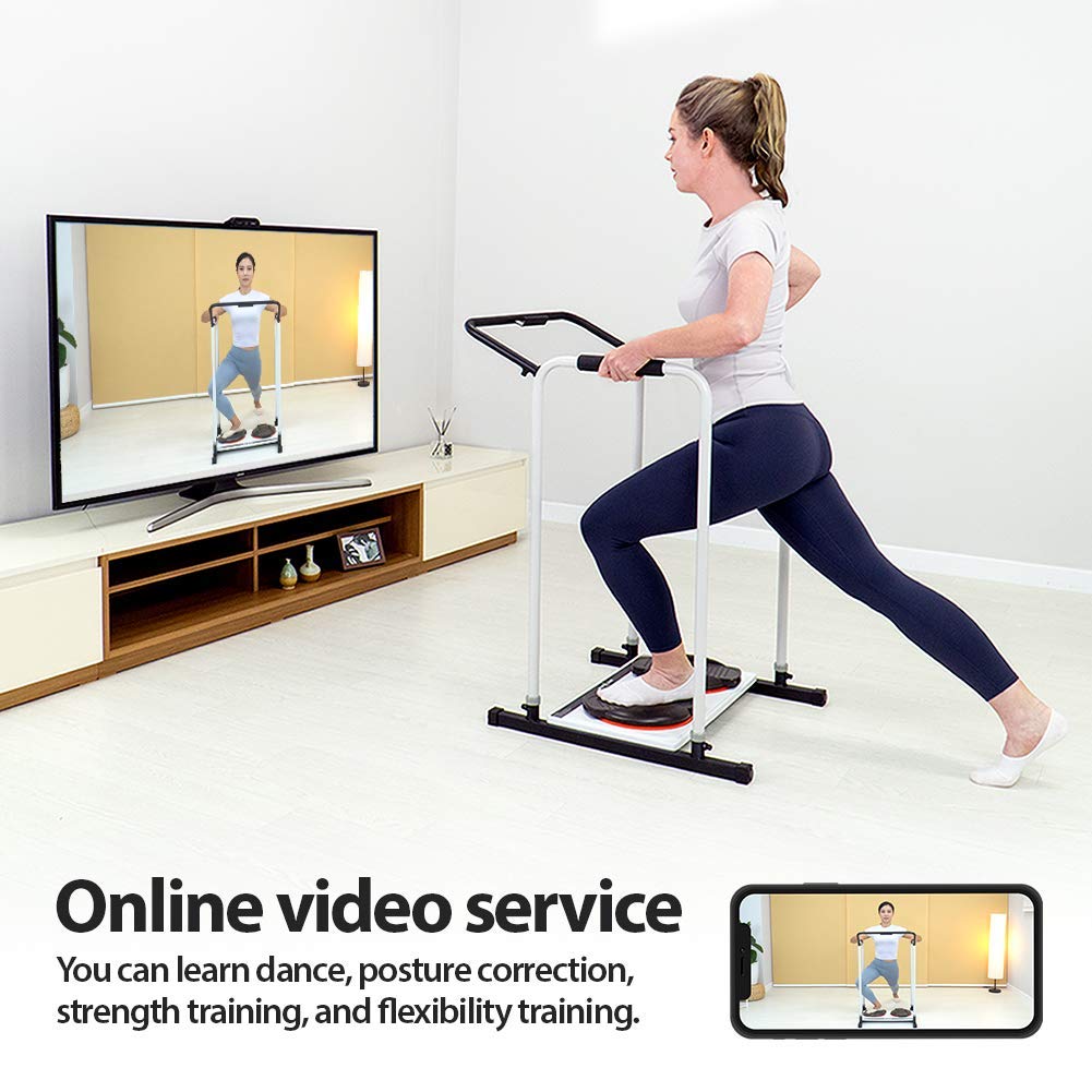 Premium HOMT Home Pilates & Yoga Equipment - 24lb/11kg Portable & Silent with Online Video Streaming & App - Perfect for Home Workouts, Studio Training & Travel Fitness