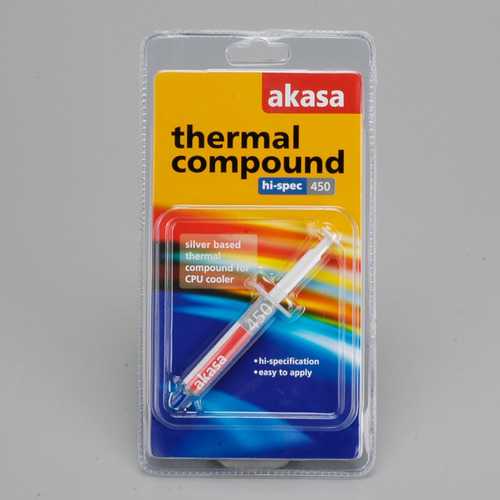 Akasa AK-450 5G High-Performance Silver Thermal Compound Paste for CPU/GPU Coolers - Efficient Heat Dissipation for Gaming PCs & Laptops