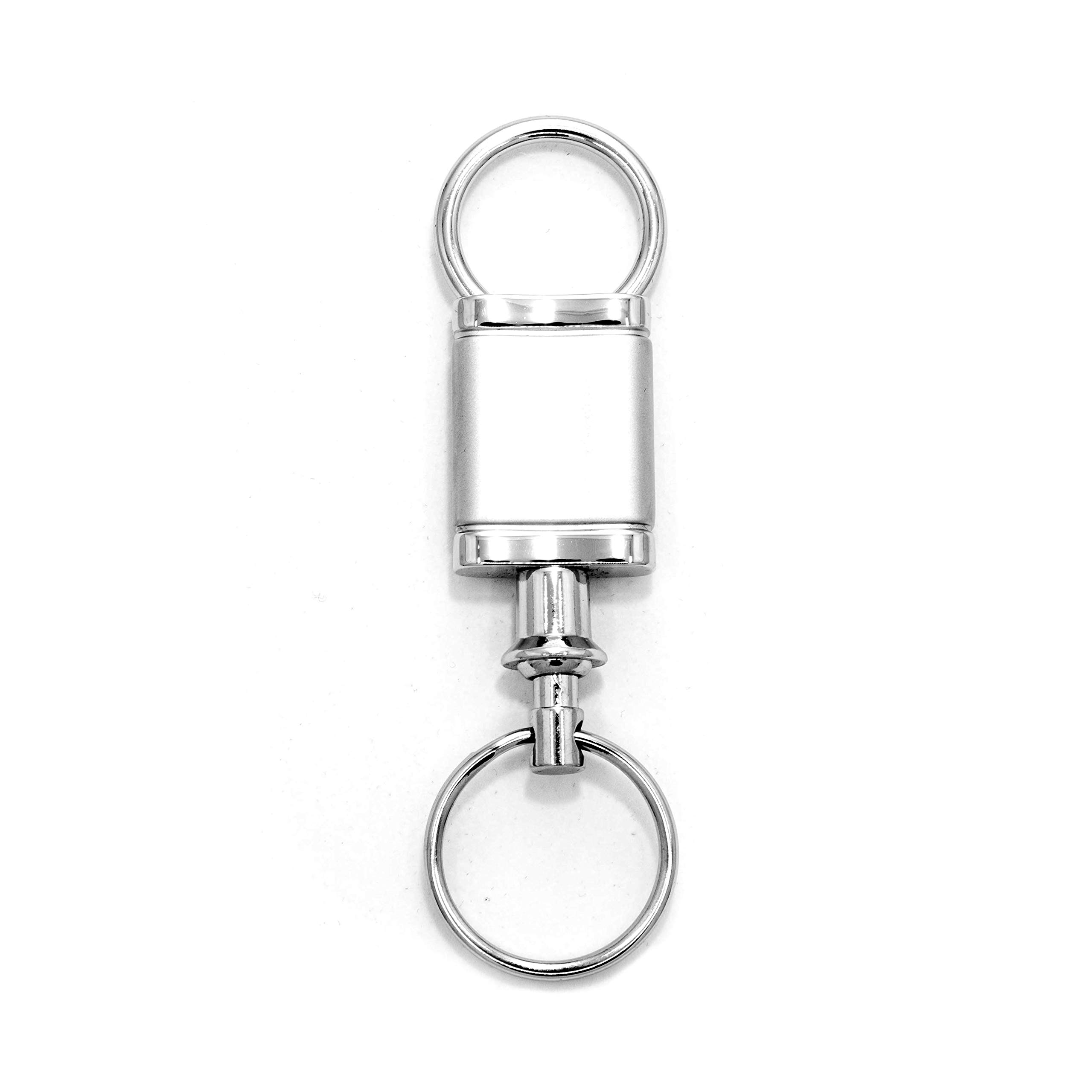 Nissan Maxima Satin Chrome Valet Keychain - Premium Car Key Holder for Nissan Vehicles - Perfect for Valet Parking, Gifts & Everyday Use