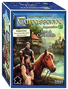 Carcassonne Expansion 1: Inns & Cathedrals - Board Game Expansion for Strategy & Family Game Nights