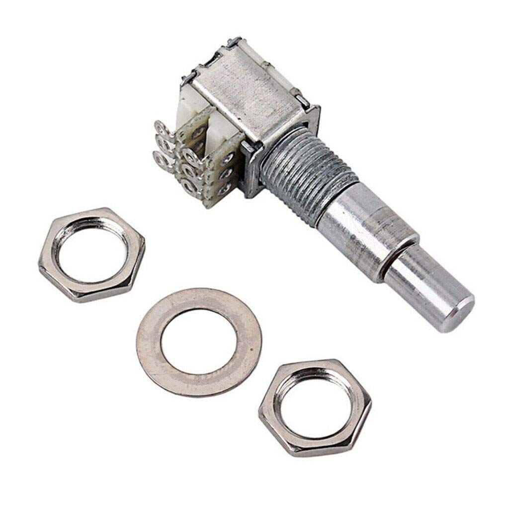 Premium B50K Dual Concentric Potentiometer for Guitar - High-Grade Metal Mini Volume/Tone Control Knob - Perfect for Electric Guitar Upgrades & DIY Repairs