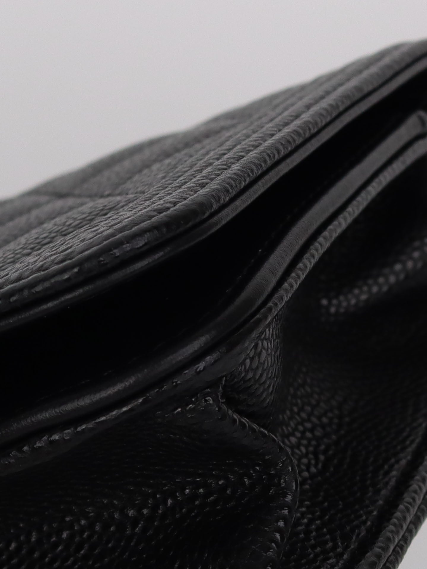 Chanel Black Caviar Leather Boy Wallet on Chain Crossbody Bag - Luxury Designer Handbag for Women, Perfect for Evening Parties & Date Nights