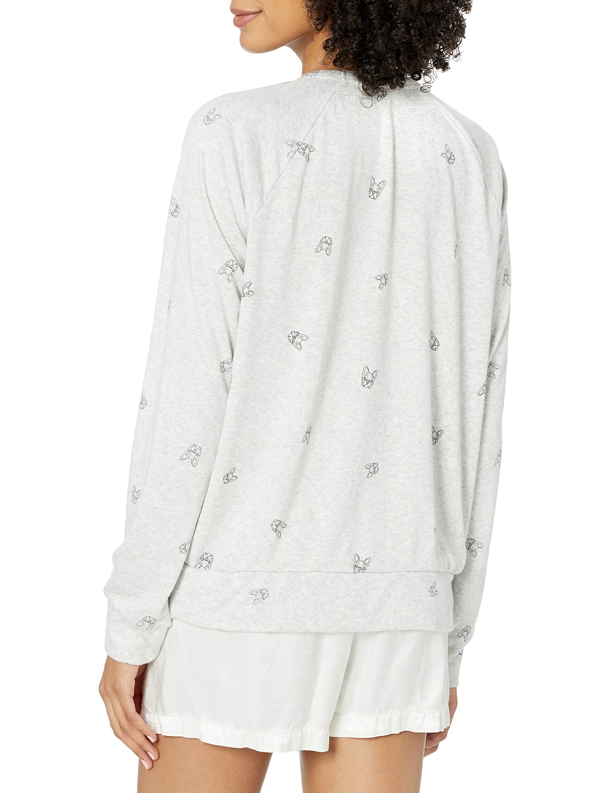 PJ Salvage Women's Cozy Lily Rose Long Sleeve Loungewear Top - Soft & Comfortable Sleepwear for Relaxing at Home or Casual Outings