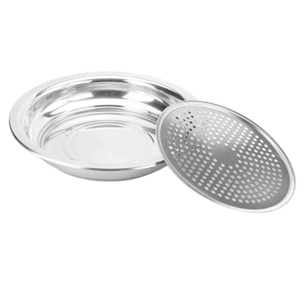 Premium Stainless Steel Dumpling Steamer Basket with Draining Plate - Perfect for Cooking Chinese Dumplings, Bao Buns & Dim Sum | Ideal for Home Kitchens & Asian Restaurants