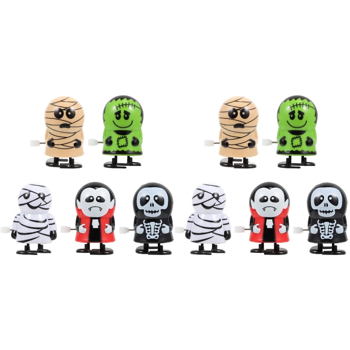 BESPORTBLE 10-Piece Halloween Wind-Up Ghost Toys - Fun Clockwork Toys for Kids Party Favors, Trick-or-Treat Gifts & Spooky Decorations