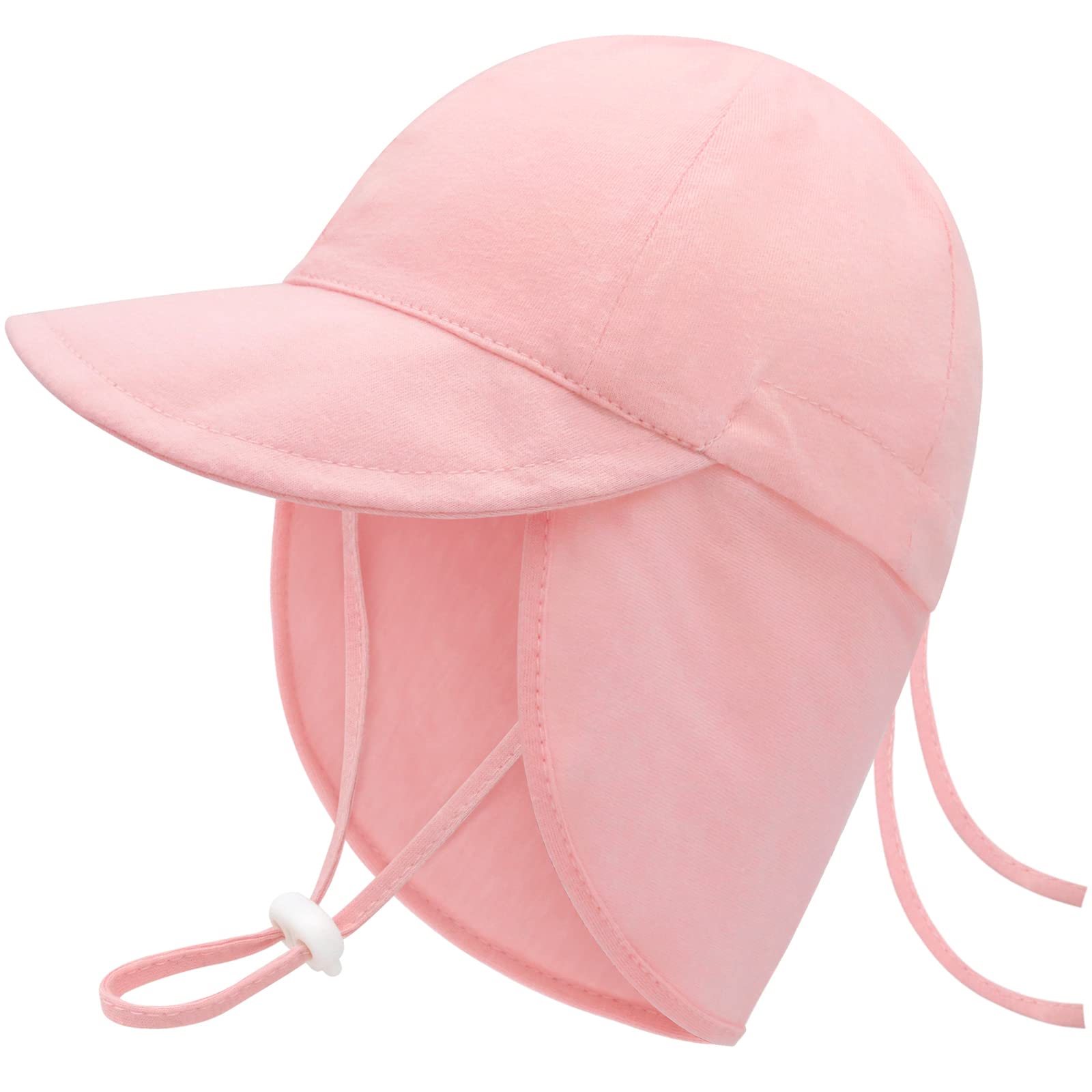 UPF50+ Baby Sun Hat with Neck Flap - Soft Cotton Infant & Toddler Sun Protection Hat for Boys & Girls - Perfect for Beach, Pool, Swimming & Outdoor Activities