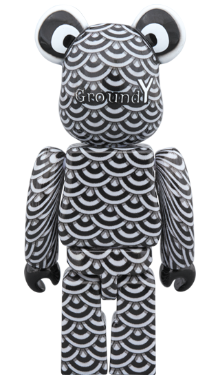 MEDICOM BE@RBRICK YASUTO SASADA X GROUND Y 400% & 100% Collectible Bearbrick Figure Set - Perfect for Display, Gifts, and Anime Collections