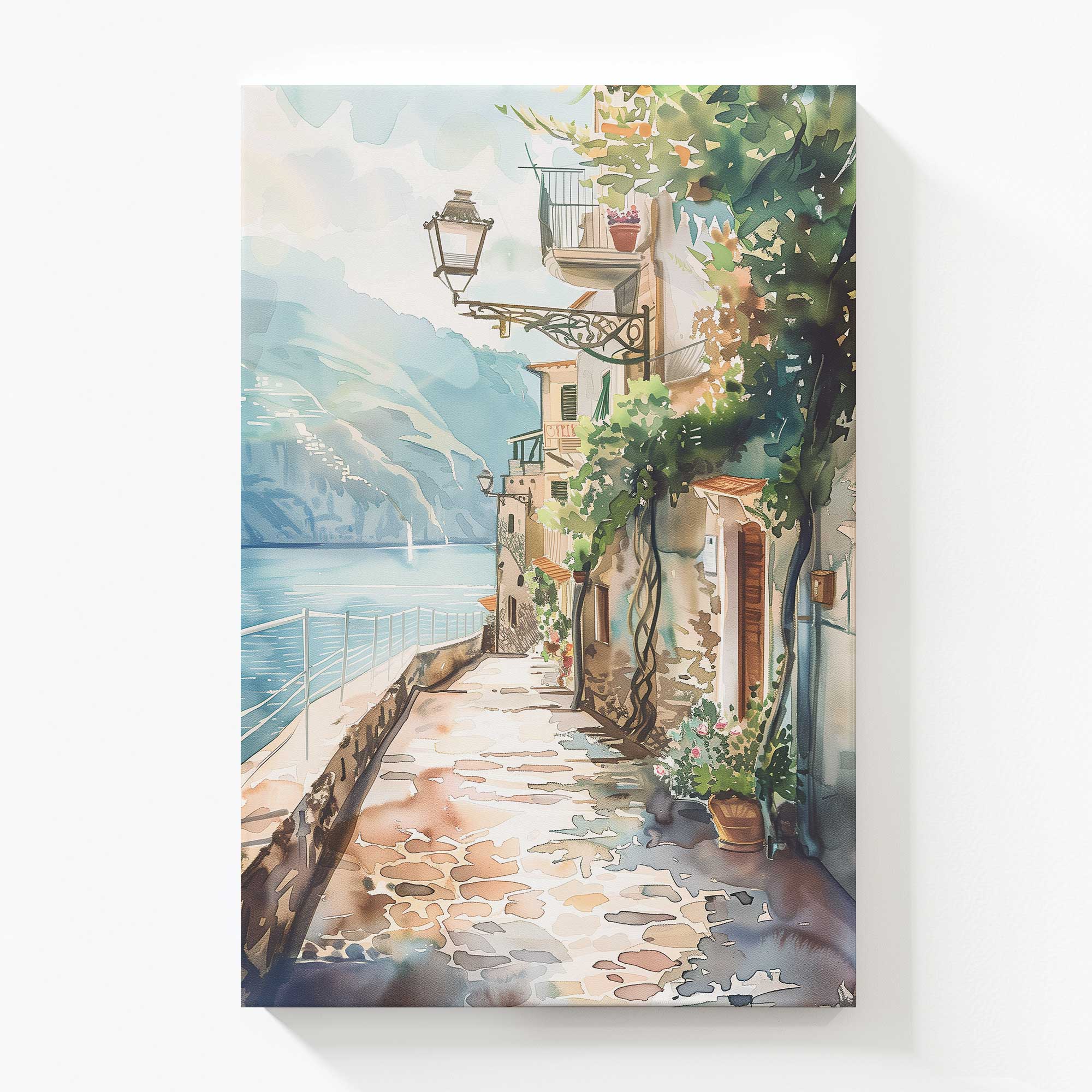 Coastal Greeting v2 Large Canvas Print - Beach Wall Art Decor for Living Room, Bedroom & Office - Perfect Coastal Home Decor & Gift Idea