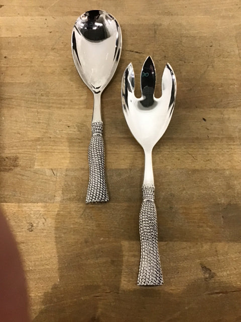 Set of 2 Towle Silver Serving Spoons - Elegant Stainless Steel Flatware for Dining & Entertaining - Perfect for Weddings, Parties & Formal Dinners