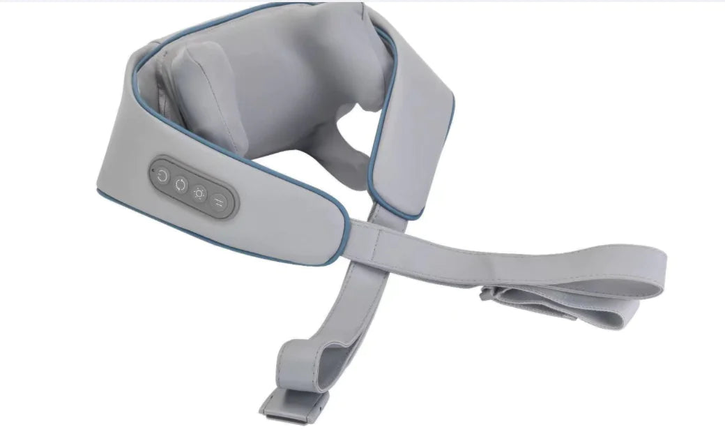 Rechargeable Trapezius Neck Massager - Portable Shoulder & Neck Pain Relief with Heat Therapy - Perfect for Office, Travel & Home Use