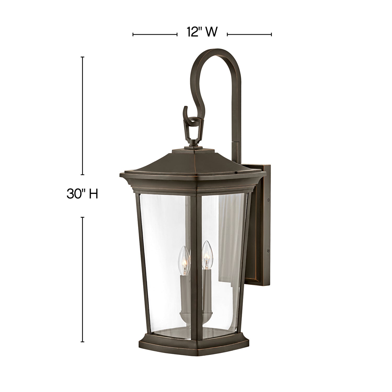 Bromley LED Wall Mount Light Fixture in Oil Rubbed Bronze - Perfect for Hallway, Bedroom, and Outdoor Porch Lighting