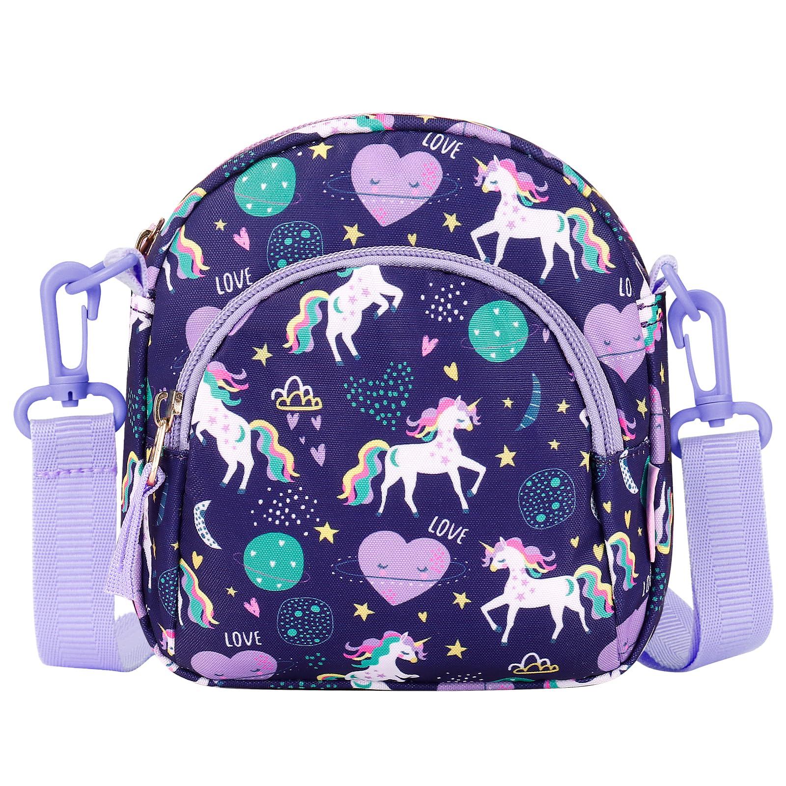 Choco Mocha Girls Crossbody Purse for Toddlers & Kids Ages 2-8 | Adjustable Strap Cute Little Handbag for School, Playdates & Special Occasions