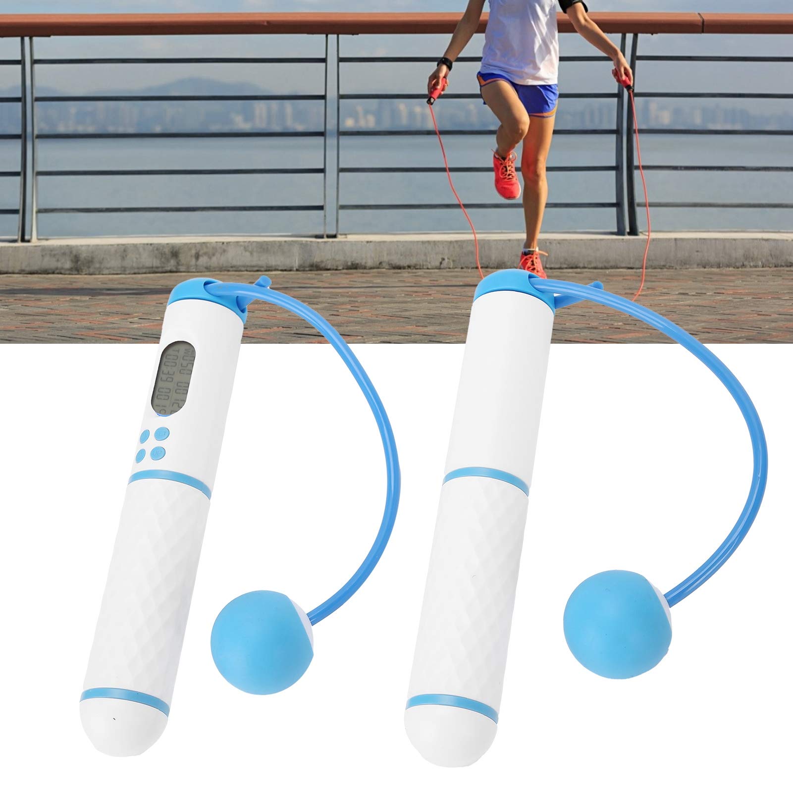 Cryfokt Fitness Jump Rope with Electronic Counter - Durable & Adjustable Skipping Rope for Workouts, Cardio, Boxing Training - Perfect for Home Gym, Weight Loss & CrossFit Exercises