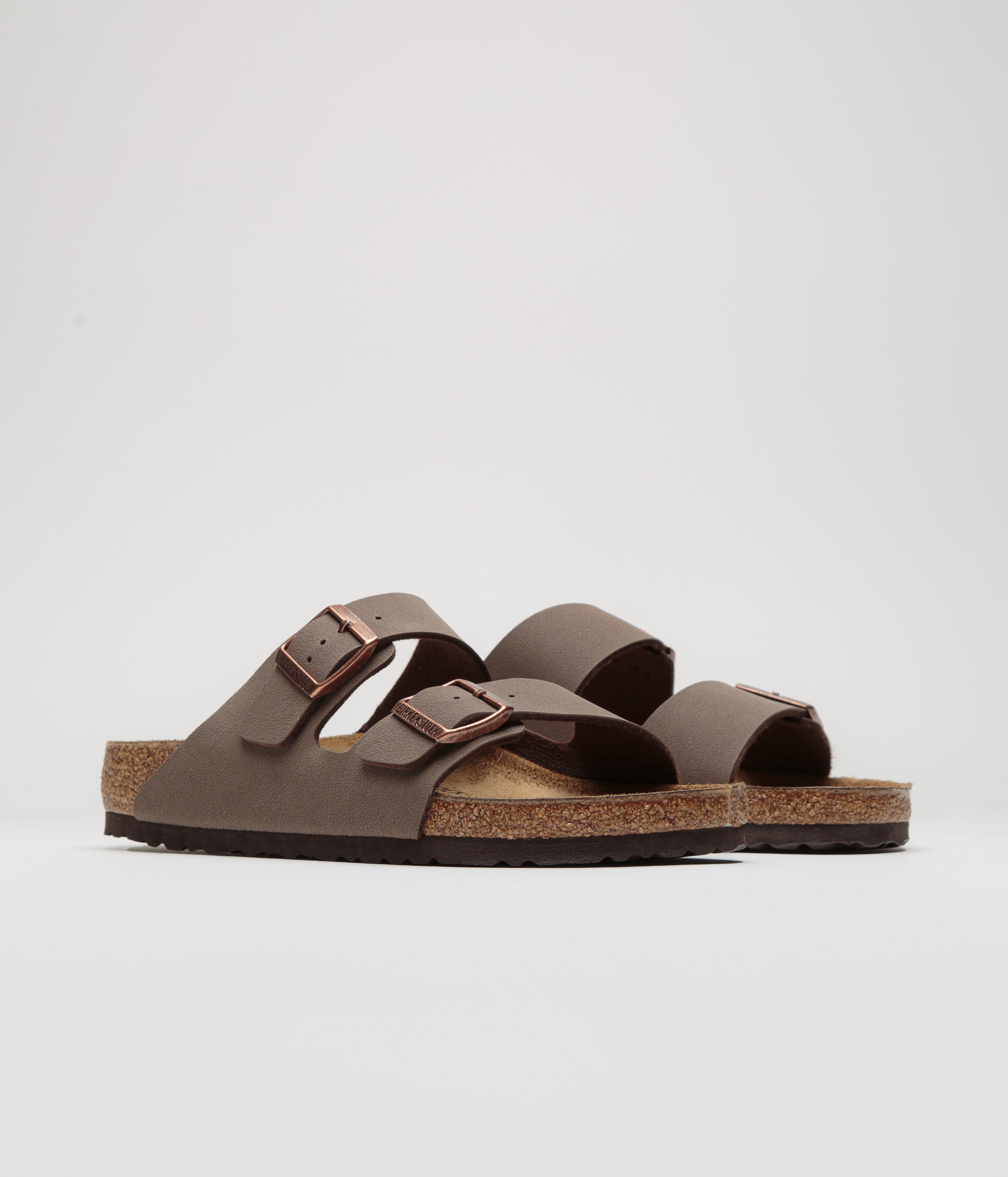 Birkenstock Arizona BF Sandals for Women & Men - Comfortable Cork Footbed, Adjustable Straps - Mocha Brown Leather - Perfect for Casual Wear, Beach & Outdoor Activities