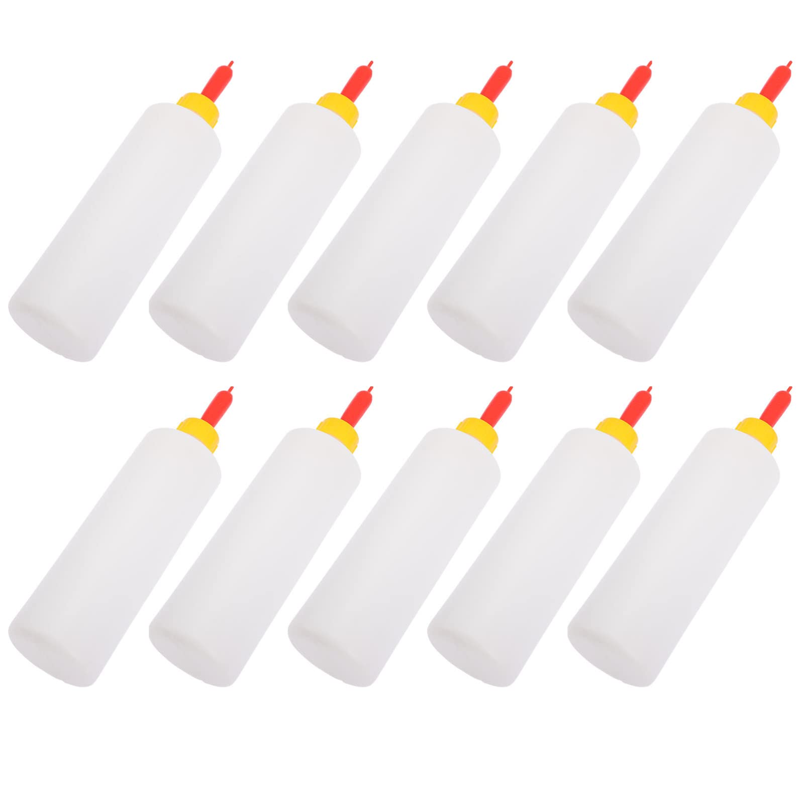 **ERINGOGO 10-Pack Goat Milk Bottles for Lambs & Kids - Durable Livestock Feeding Bottles with Nipples - Ideal for Sheep, Goats, and Young Animals - Perfect for Farm, Ranch, and Pet Care**
