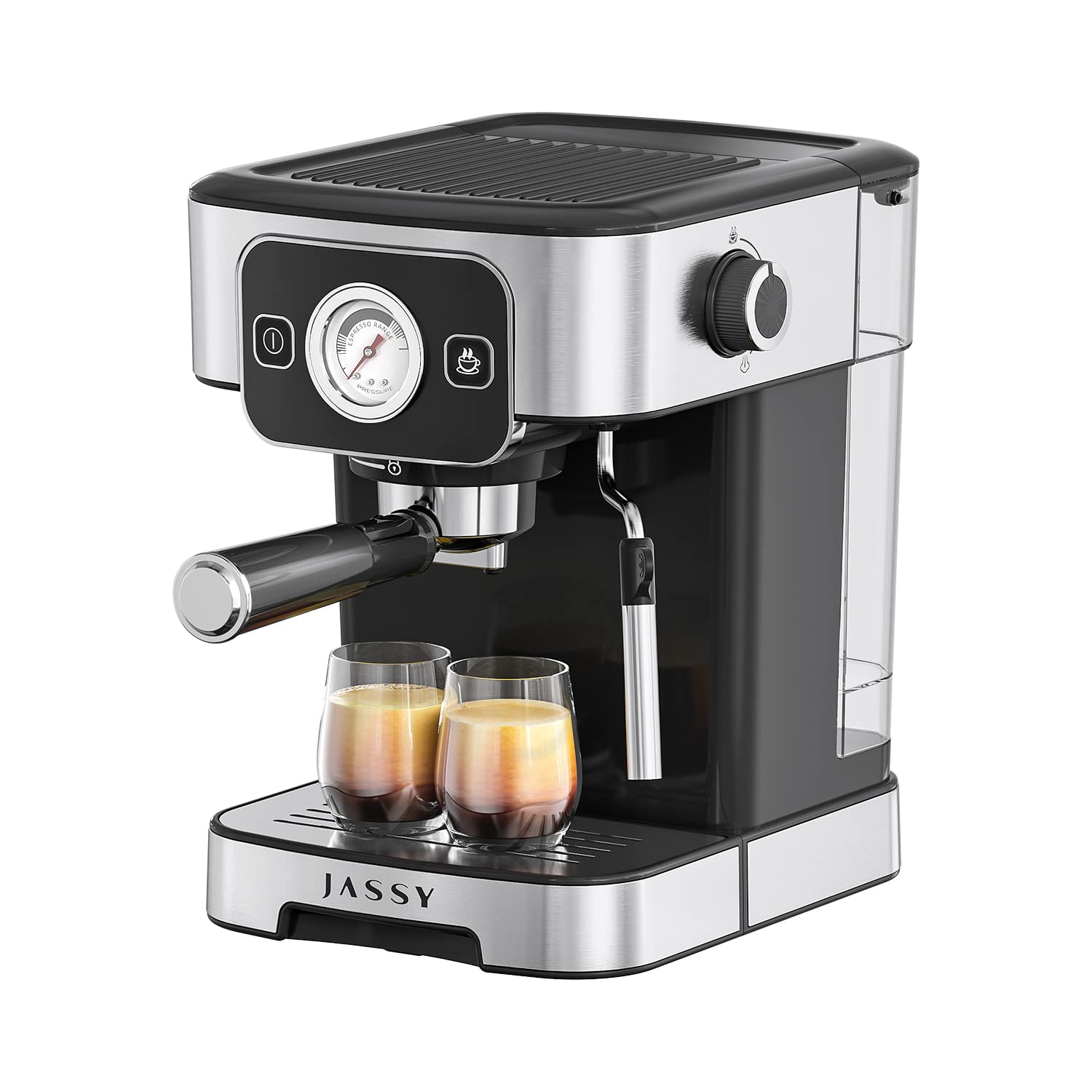 20 Bar Espresso Machine with Adjustable Milk Frother - Professional Cappuccino & Latte Maker, 1200W for Home Barista Brewing - Perfect for Coffee Shops, Offices, and Gift Giving