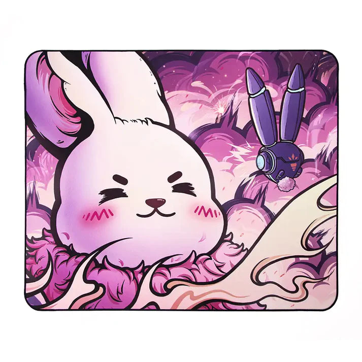 Esports Tiger SheSheJia Gaming Mouse Pad - Ultra-Smooth Poron Surface, Non-Slip Rubber Base, Pink (Perfect for FPS, MOBA & Office Work)