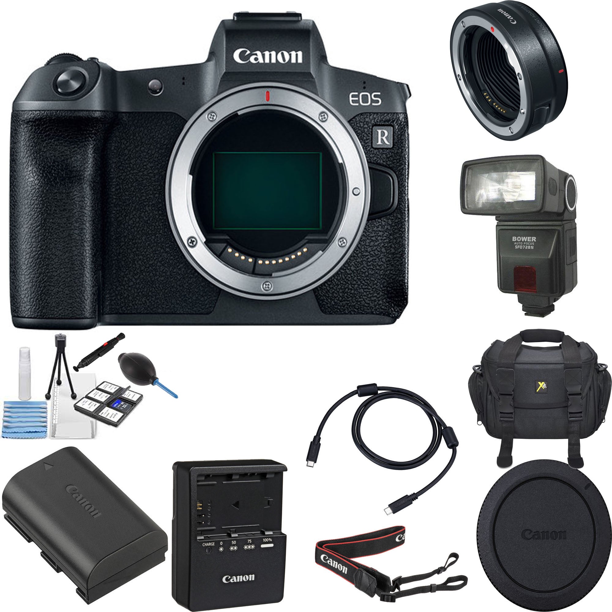 Canon EOS R Mirrorless Digital Camera with EF-EOS R Mount Adapter Kit - 30.3MP Full Frame CMOS Sensor, 4K Video, Dual Pixel AF | Perfect for Travel Photography, Vlogging & Professional Shoots