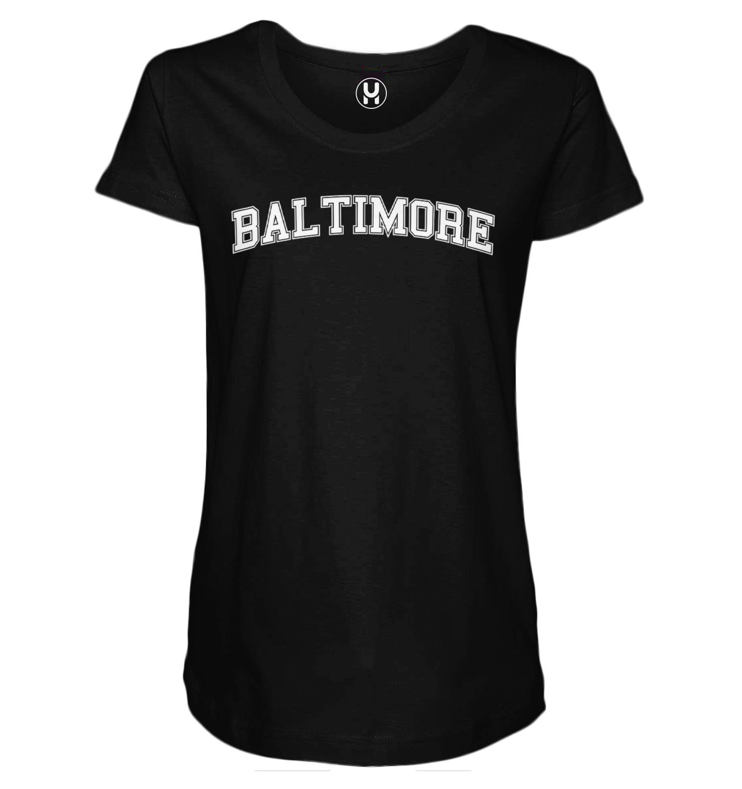 Haase Unlimited Baltimore - State Proud Strong Side Ruched Maternity T-Shirt | Comfortable Pregnancy Tee for Moms | Perfect for Casual Wear, Baby Showers & Maternity Photos
