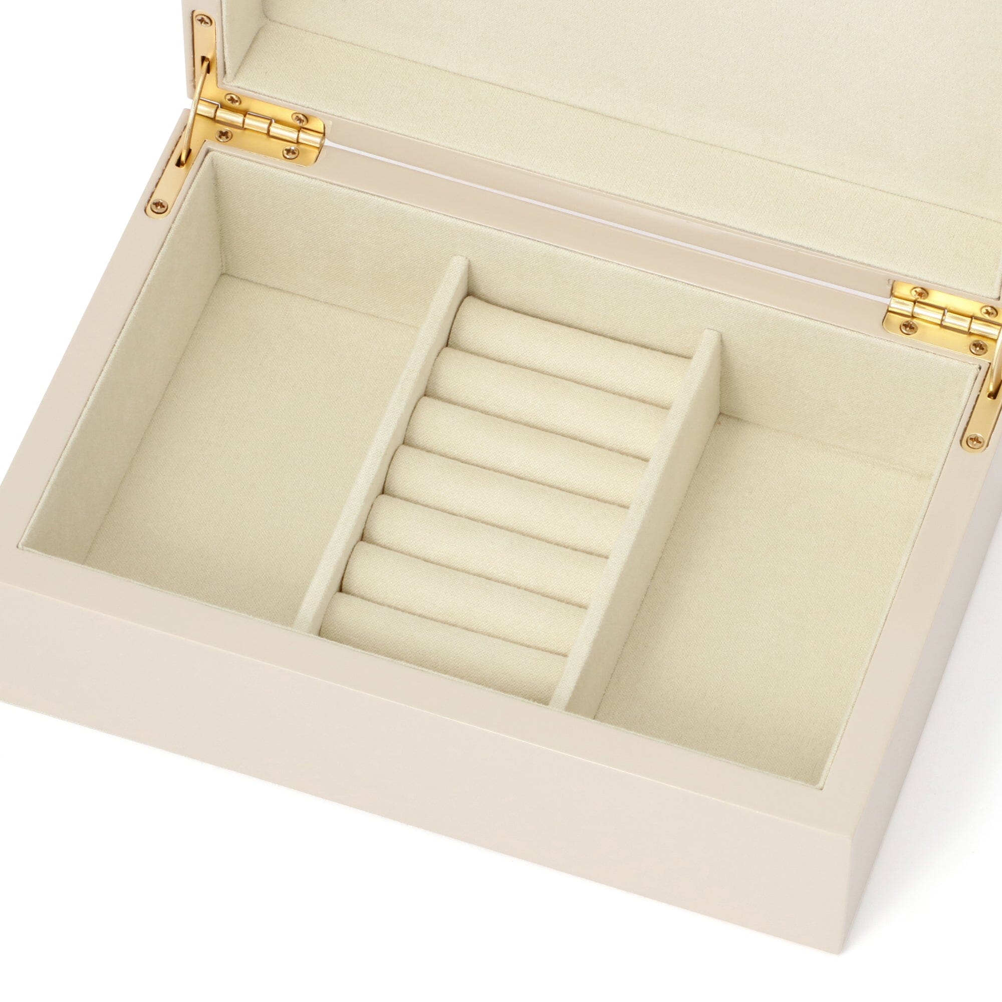 Elegant Pink Lacquer Stripe Jewelry Box - Small Jewelry Organizer for Rings, Necklaces & Earrings - Perfect for Travel, Home Decor & Gift Giving