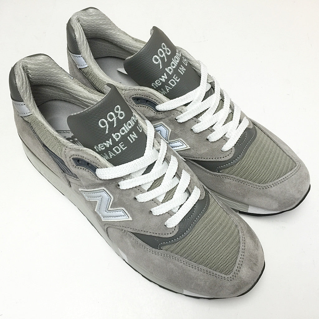 New Balance M998 Grey & White Original Made in USA - Premium Running Shoes for Men & Women - Perfect for Jogging, Gym Workouts & Casual Wear