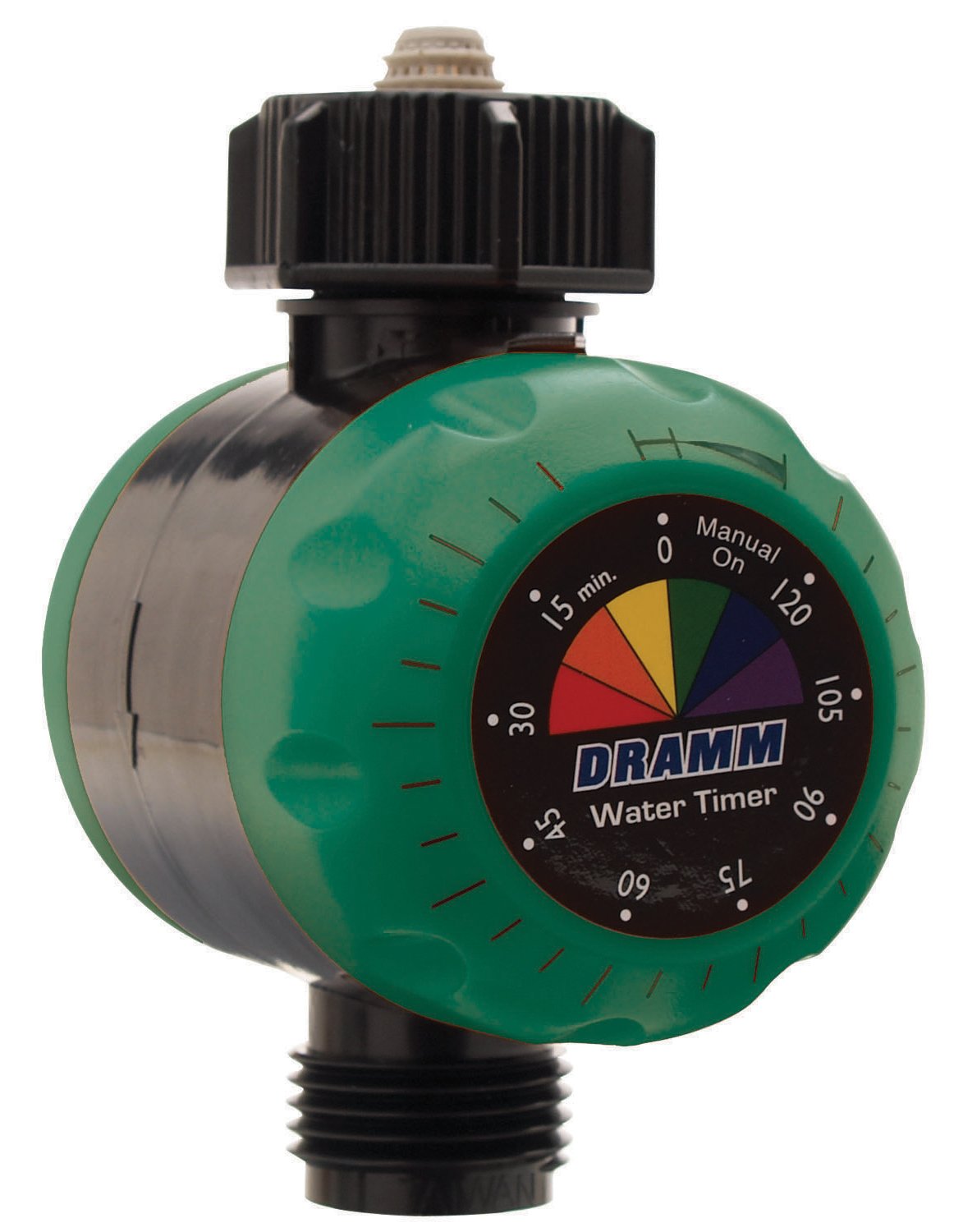 Dramm ColorStorm Premium Mechanical Water Hose Timer - Automatic Shut Off, 120 Min Run Time, Compact for Lawn, Garden, Drip & Soaker Hoses | Perfect for Automated Watering Systems, Sprinklers & Irrigation