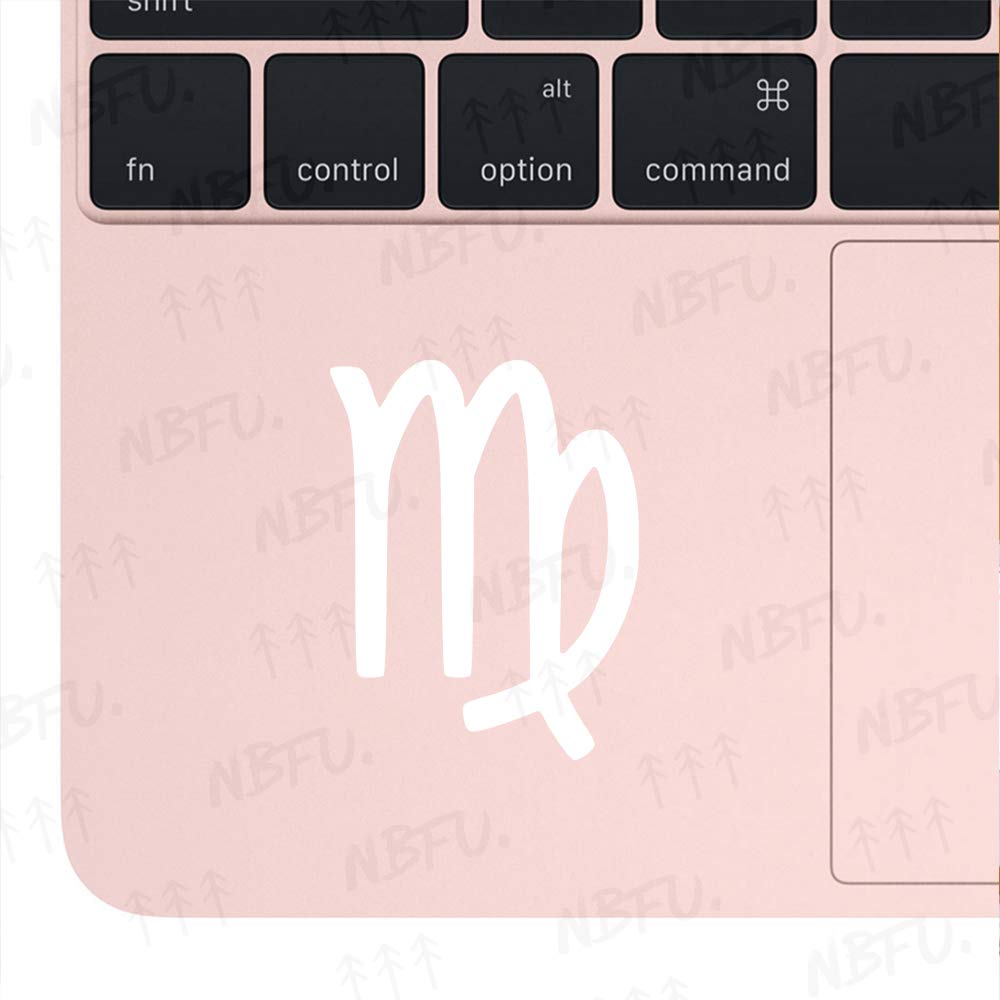 Virgo Zodiac Sign Vinyl Decal Stickers (Set of 2) - Waterproof Premium Quality for Laptop, Phone, Car Window, Helmet, Mug & Home Decor - Perfect for Astrology Lovers & Personalized Gifts