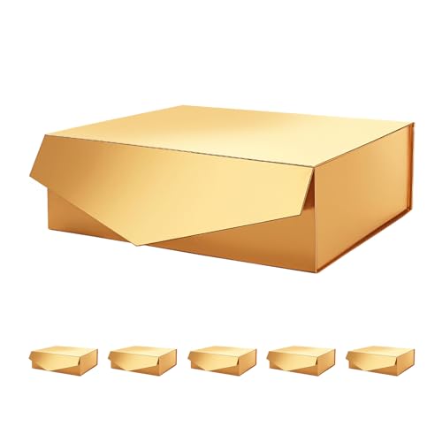 13.5x9x4.1 Inch-Gold-Pack of 6