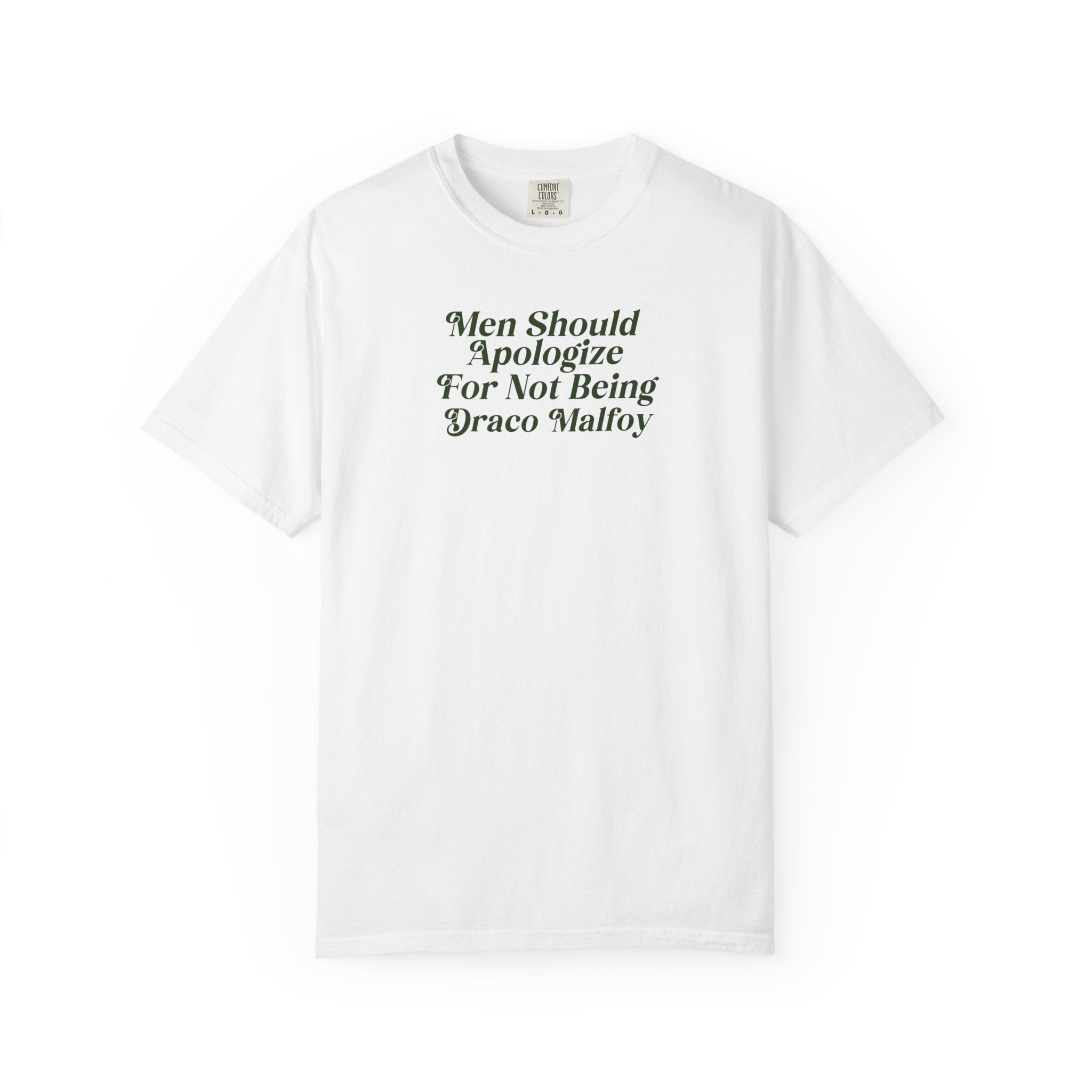 Men Should Apologize Draco T-Shirt | Funny Sarcastic Graphic Tee for Men | Perfect for Harry Potter Fans, Gifts & Casual Wear