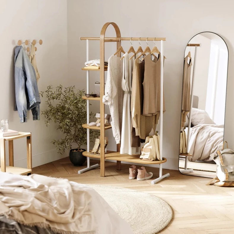 Bellwood Garment Rack - Heavy Duty Clothes Rack with Wheels, Adjustable Clothing Rail for Bedroom, Closet & Laundry Room Organization | Perfect for Hanging Clothes, Dresses, Coats & Accessories