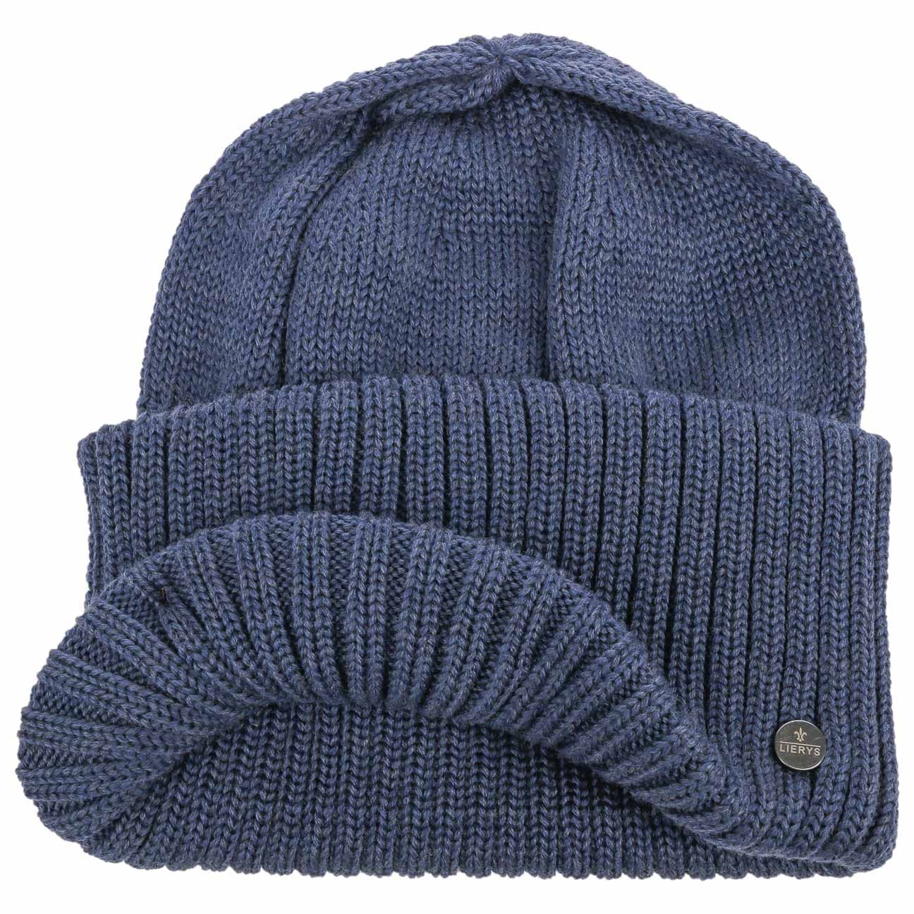 Lierys Big Cuff Merino Wool Hat - Warm Winter Beanie for Men & Women - Perfect for Skiing, Hiking, and Cold Weather Activities