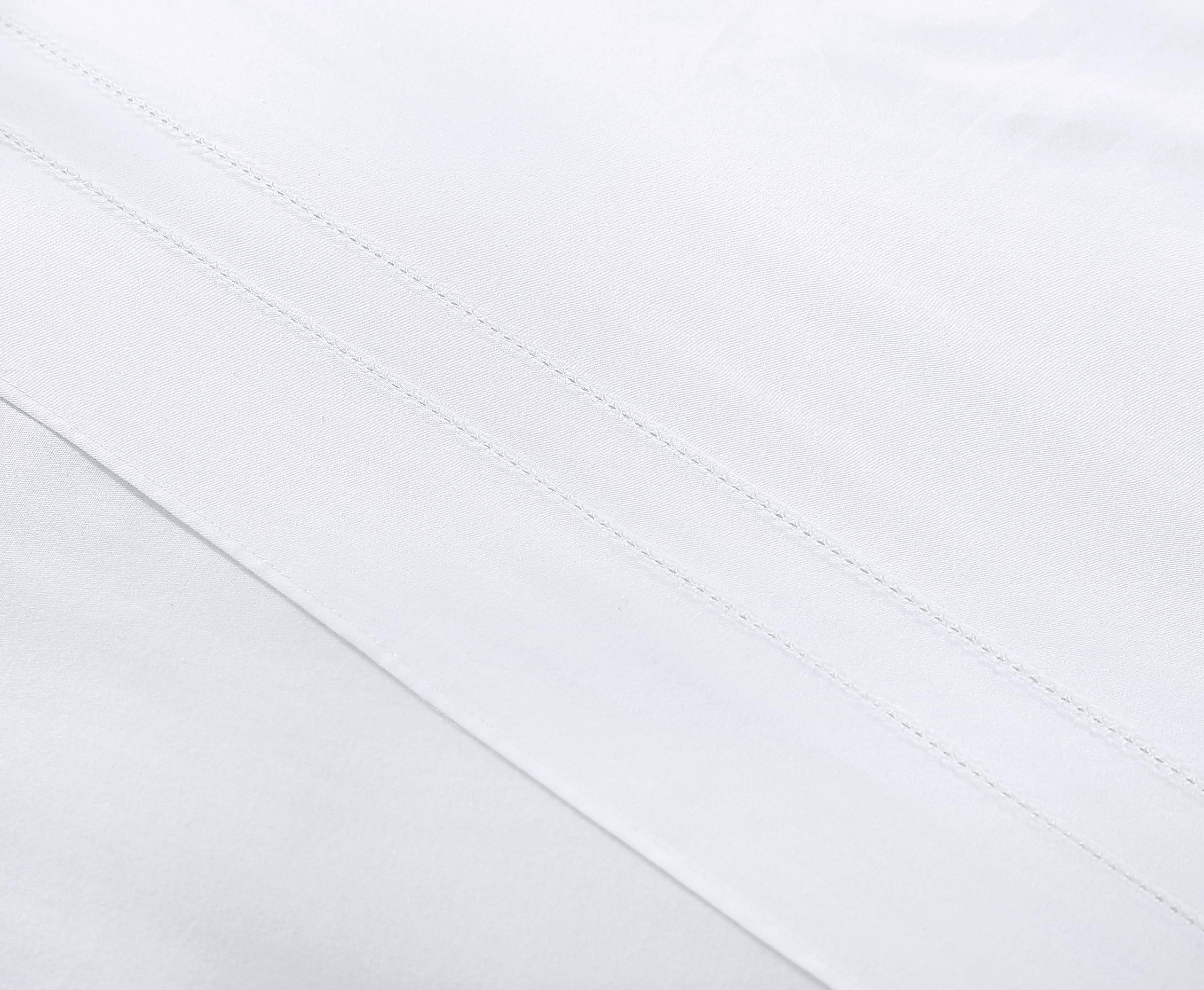 Tommy Bahama King Size Bed Skirt - Soft 100% Cotton Pleated Bedding Set in Solid White - Perfect for Luxury Hotels, Master Bedrooms & Upscale Guest Rooms