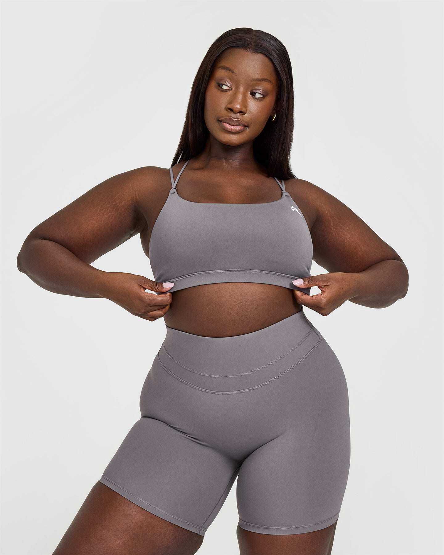 Everyday Comfort Cross Over Bralette - Soft Wireless Support for Women | Ash Grey | Perfect for Yoga, Lounge & Sleepwear